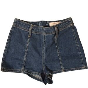 Topshop Women's Blue Denim Shorts-10